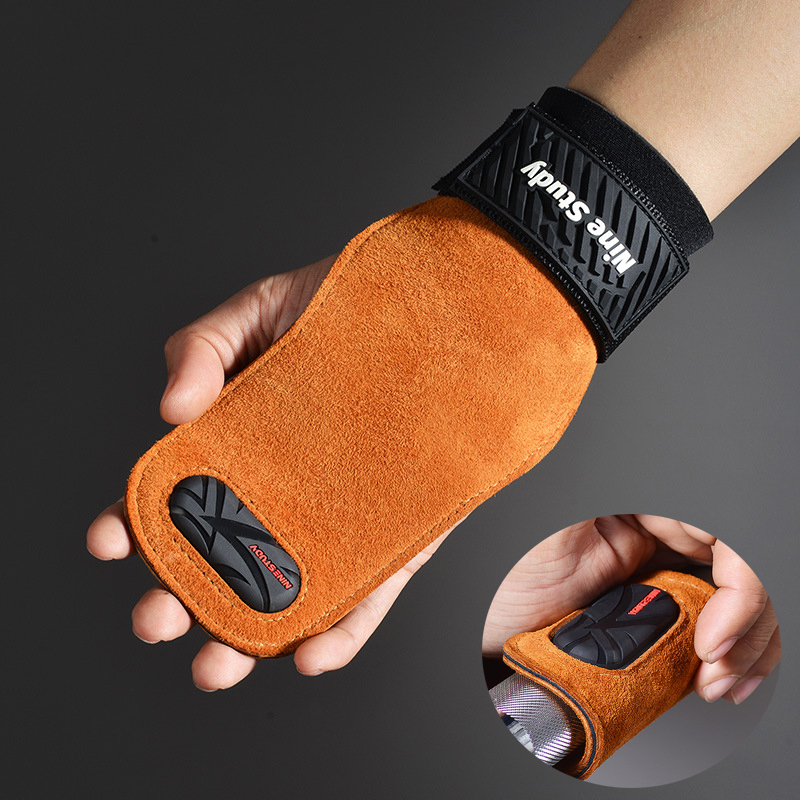 Crossfit Workout With Equipment - Luvas de Fitness de Couro de