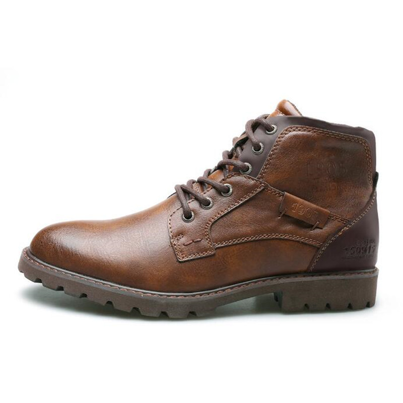 Crossfit Outdoor - Botas de Couro Masculinas 2026 Cano