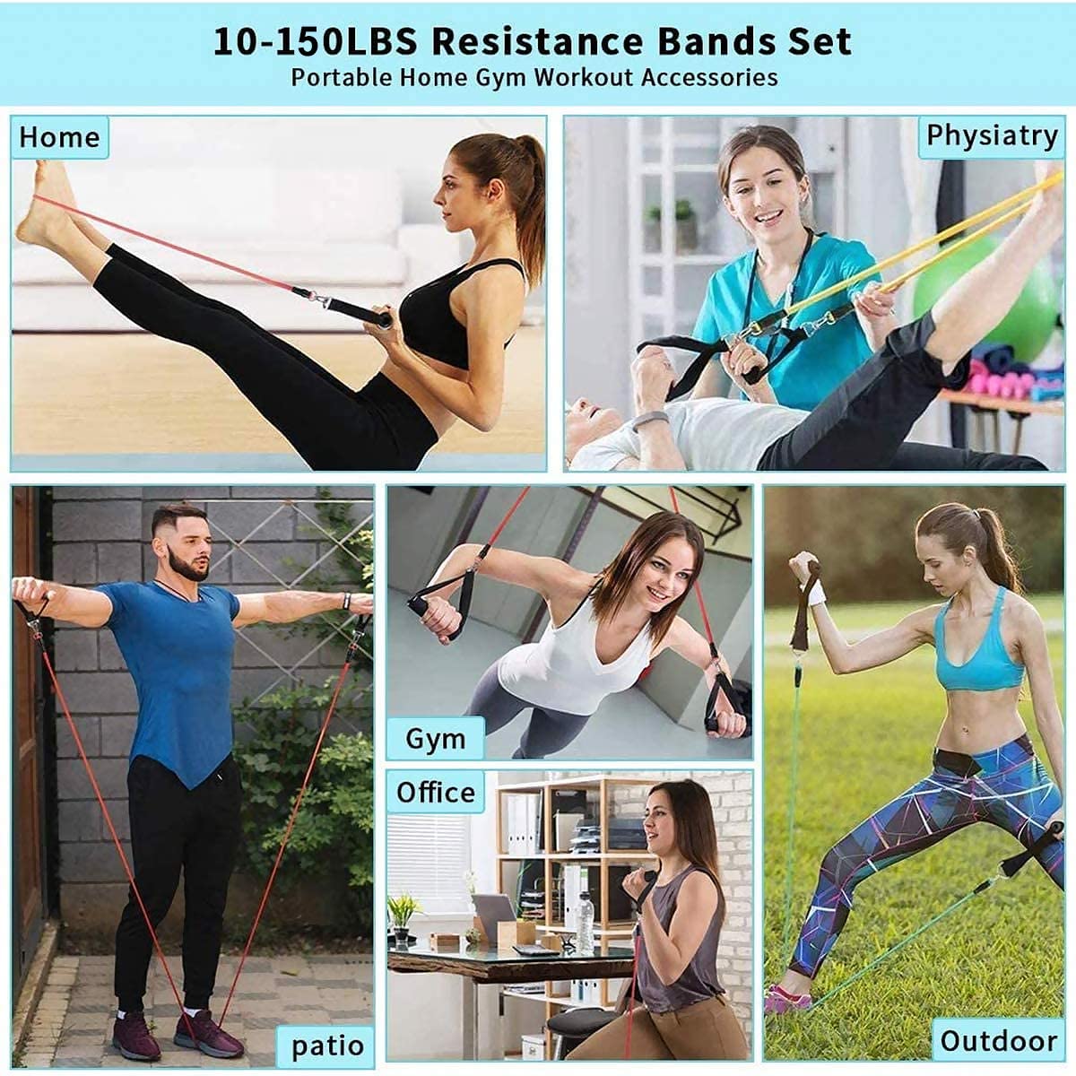 Faixas de resistência de fitne - Crossfit Workout With Equipment avaliação e preço